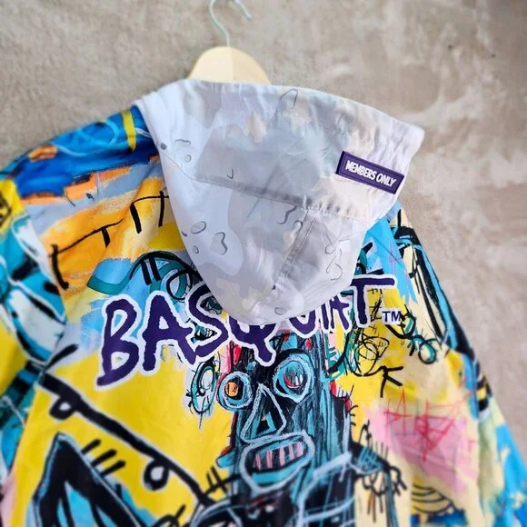 NWT Jean-Michel Basquiat X Members Only Jacket Anorak Windbreaker Mens Size L - Picture 16 of 16